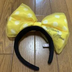 ミニーマウス 水玉リボンカチューシャ