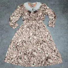 花柄ワンピース レトロワンピース 総柄ワンピース ヴィンテージ レトロ