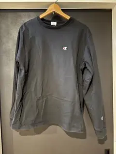 Champion ブラック 長袖カットソー