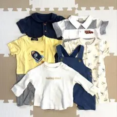 半袖ベビー服（kladskap、petit main等）6点　70サイズのサムネイル