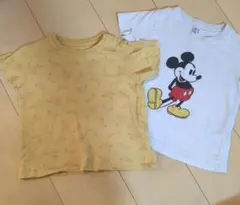 ミッキーマウス Tシャツ バナナ柄 2枚セット