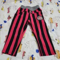 BABYDOLL　ピンクと黒のストライプパンツ 90cm