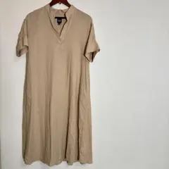 美品♡GAP Aライン　リネンブレンド　ロングスキッパーワンピースのサムネイル