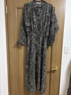 Te chichi TERRASSE 長袖ロングワンピース⭐️レオパードワンピース