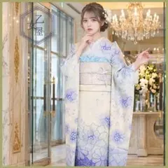 逸品 千總 桶絞り 白×赤 花丸文 刺繍 絞り 振袖 落款あり - メルカリ