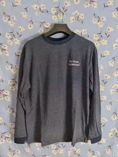 The Ennoy Professional ストライプ長袖カットソー ネイビー