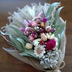 ☆☆KAZU☆☆様専用ユーカリと薔薇ソラフラワーのスワッグ　42cm [724]