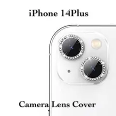 iPhone14Plus カメラレンズカバー 強化ガラスフィルム ラインストーン
