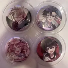 カラフルピーチ缶バッジ