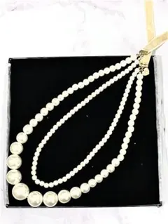 ビーズ パールネックレス