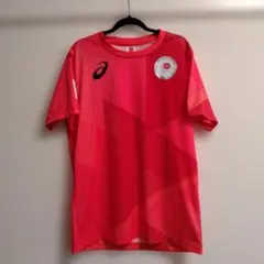 2020 ASICS 東京オリンピックTシャツ レッド 赤 L
