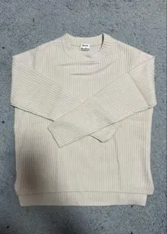 Acne Studios アクネ リブ編みラムウールクルーネックニットセーターのサムネイル