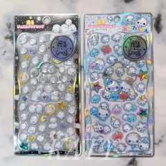 光るジュエルプチドロップ ストーンつき シール