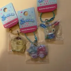 サンリオぷっくりったい チェーン キーホルダーポムポムプリン　キキララ　ウサハナ