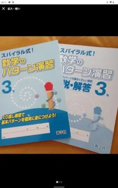☆スポック様専用です☆　　　　スパイラル式！　数学のパターン演習　3年