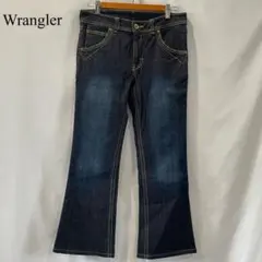 美品 Wrangler ラングラー ブーツカット ストレッチ インディゴ 29