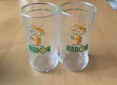 リボンシトロン　グラス　セット　昭和レトロ