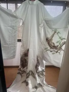 女形裾引き振り袖　猿　　大衆演劇衣装舞台衣装和装のサムネイル