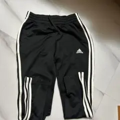 adidas ストライプ トレーニングパンツ 黒