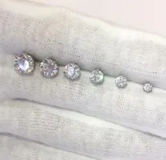 医学用ステンレス1ポイントピアス両耳 