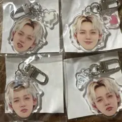 TREASURE ヒョンソク　顔アクキー　喜怒哀楽　カプセルトイ　喜怒哀哀