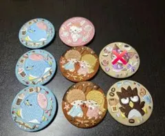 サンリオ刺繍缶バッチ7個セット