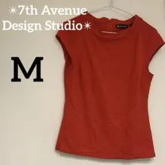 古着✨7th Avenue Design Studio【M】 赤 ノースリーブ