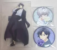 ツキウタ 睦月始 霜月隼 アクリルスタンド 缶バッチ