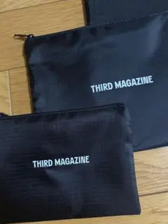 THIRD MAGAZINE ブラックポーチ 3点セット