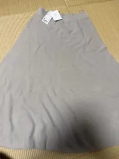 3D KINT 3Dコットン　フレアミディスカート　ベージュ