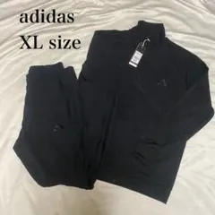 新品未使用　タグ付き　adidas ジャージ　セットアップ　2XLサイズ　黒x黒