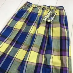 デッドストック！80's BERNINGS チェック柄 イージーパンツスラックス
