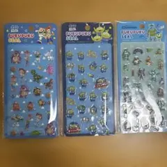 トイ・ストーリー・モンスターズインク　ぷくぷくシール 3枚セット