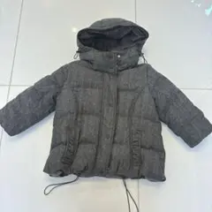Rinajour Sサイズ　グレー ダウンジャケット フード付き