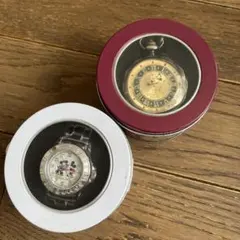 ミッキー&ミニー　懐中時計　プレミアムクリアリストウォッチ