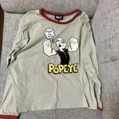 マーキーズ　POPEYE 長袖カットソー 150サイズ ベージュ/赤