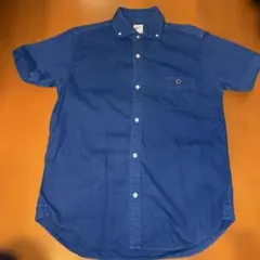 Barns Outfitters 半袖ボタンダウンシャツ ブルーのサムネイル
