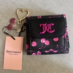Juicy Couture 三つ折り財布　黒×チェリーのサムネイル