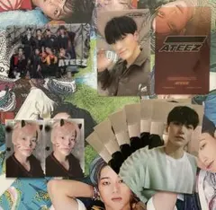 ATEEZ サンセット　クリアトレカ3枚➕ステッカー2枚
