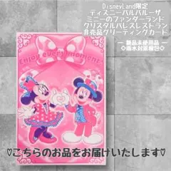 ディズニー ミニー パルパルーザ クリスタルパレス グリーティングカード