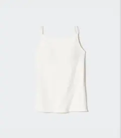 UNIQLO エアリズムコットンボートネックブラキャミソール M ホワイト 白