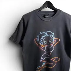 古着 90s USA製 BETTY BOOP ベティ Tシャツ ブラック C08