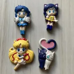 セーラームーン ルナ アルテミス ピンバッジ3点セット 猫 月 星 新品