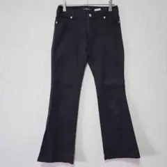 【HusHusH】（S）フレアデニムパンツ/ブーツカット/脚長効果/着回し万能のサムネイル