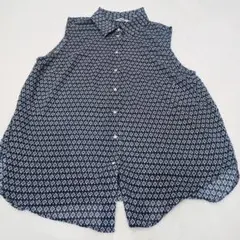 H&M 【M】無袖襯衫 碎花圖案 薄款 女士 狀況良好