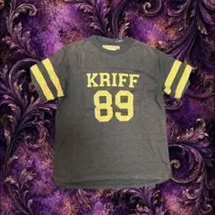 KRIFF 89 ロゴプリント 半袖 Tシャツ