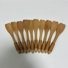 木製デザートスプーン 10本セット