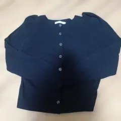 MAJESTIC LEGON パフスリーブ カーディガン ネイビー