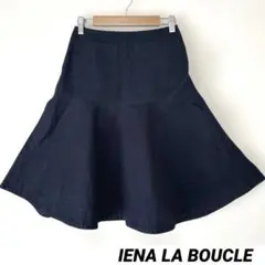 IENA LA BOUCLE フレアスカート バックチャック フリル