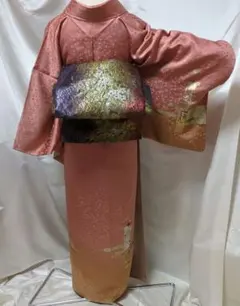 訪問着　正絹　袷　刺繍 金彩加工 逸品 コーディネート一式　６点セットのサムネイル